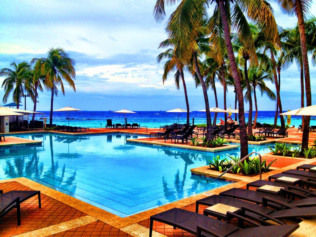The beautiful oceanfront Curacao Marriott Beach Resort