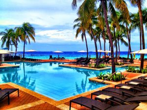The beautiful oceanfront Curacao Marriott Beach Resort