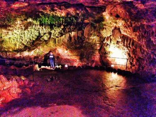 The underground caves of the castle