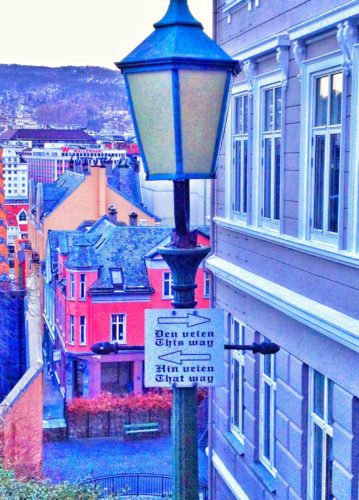 Getting directions around Bergen, Norway