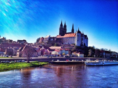 The skyline of Meissen Germany