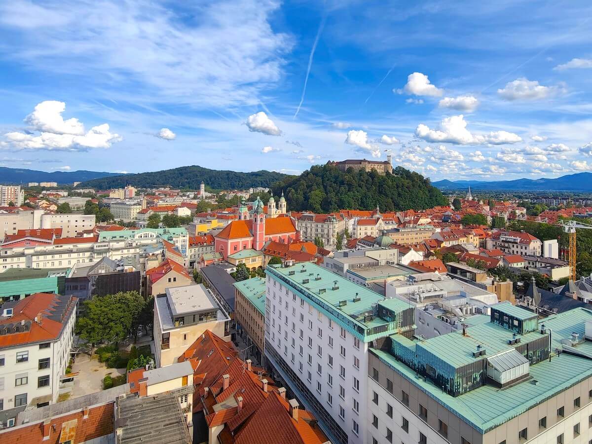 City Center of Ljulbjana, Slovenia