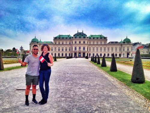 Tourists in Vienna, Austria