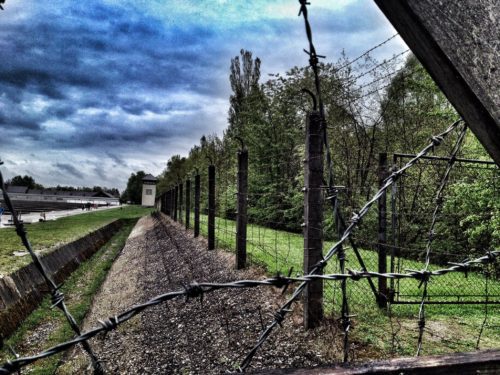 A view into Dachau in Germany