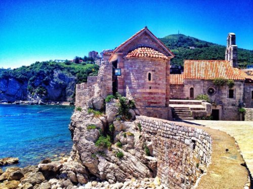 The coast of Budva, Montenegro