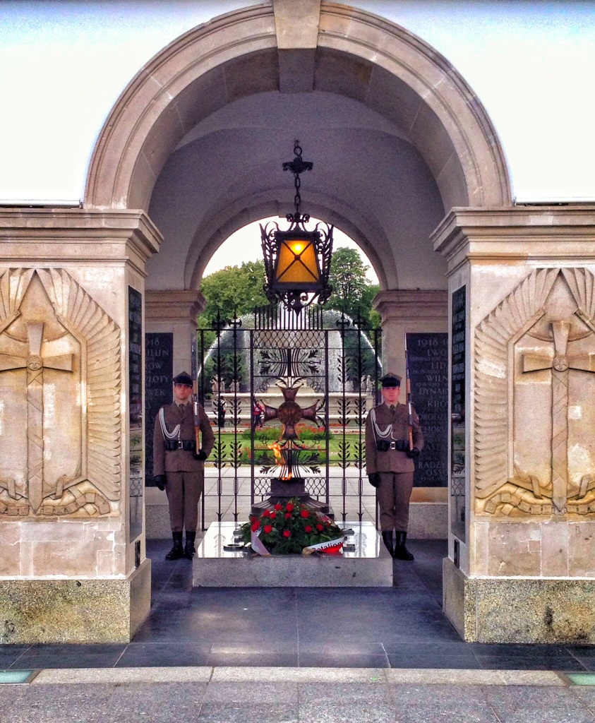 Tomb of the Unknown Soldier in Warsaw, Poland