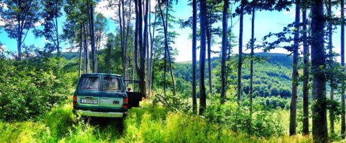 Stopping in the hills of Bulgaria on our way to Buzludzha