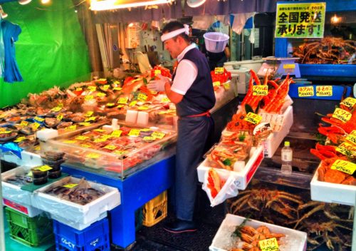Tsukiji Fish Market in Tokyo