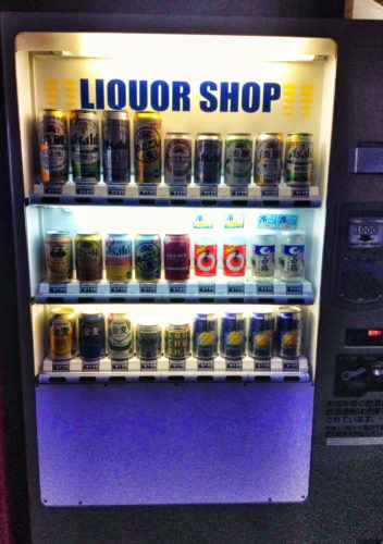 Vending Machine with liquor in Tokyo, Japan