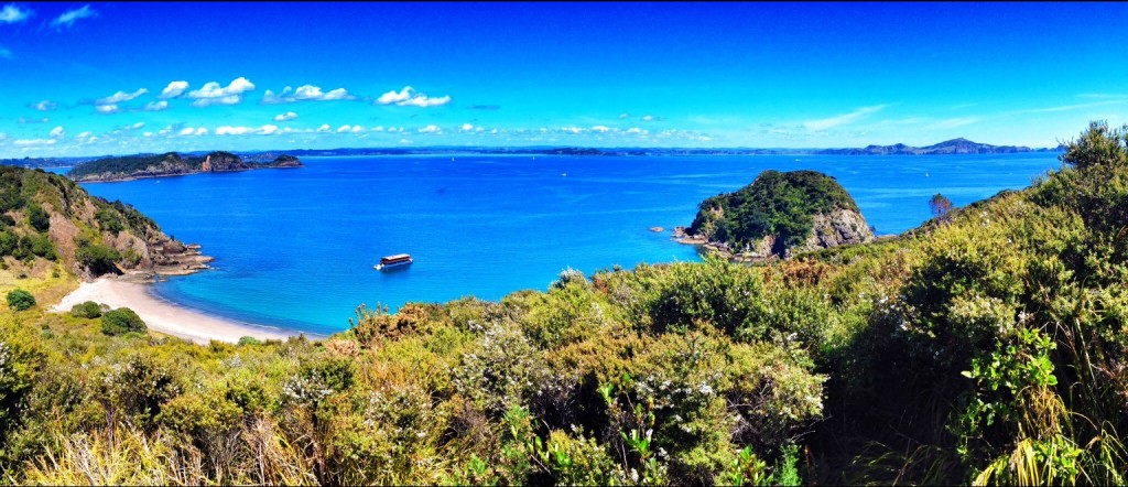 The Bay of Islands in New Zealand is truly beautiful - lookout point