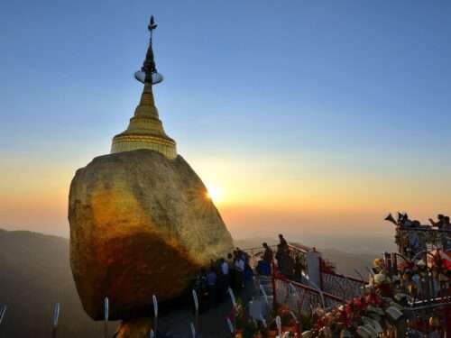 Golden Rock in Myanmar