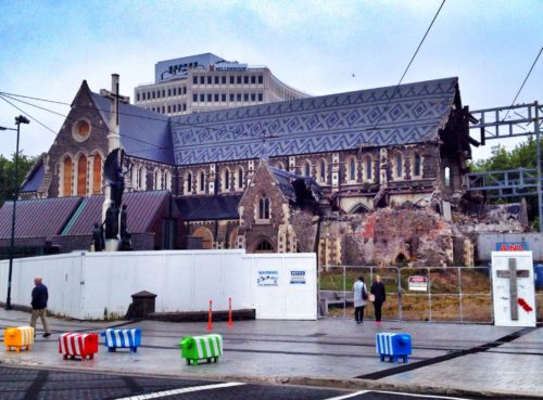 The Christchurch Cathedrawl in New Zealand