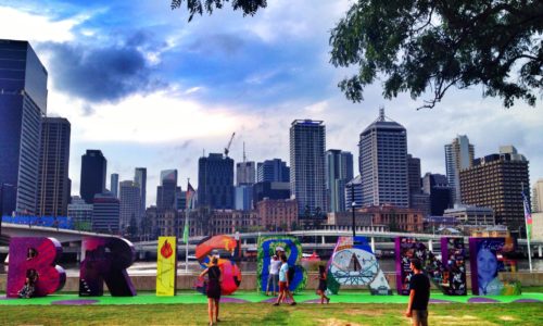 The South Bank of Brisbane, Australia