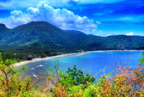 Stunning views from the roadside in Lombok