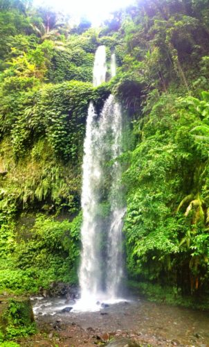 The first waterfall in Lombok that was off the beaten path