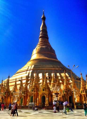 Shwedagon Pagoda in Yangon, Myanmar
