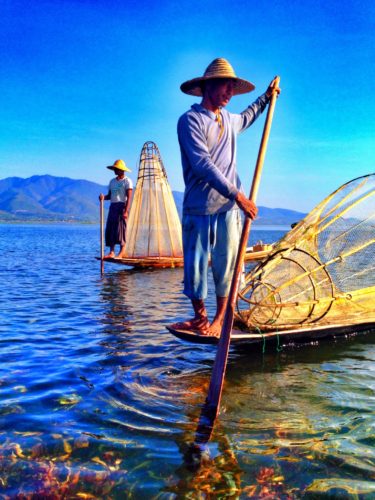 Local Fisherman in Inle Lake, Myanmar