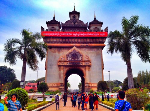 Patuxai Victory Gate - a top attraction when visiting Vientiane