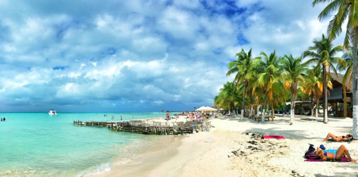 The white sand beach of Playa Norte
