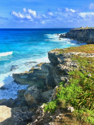 The cliffs of Punta Sur in Isla Mujeres