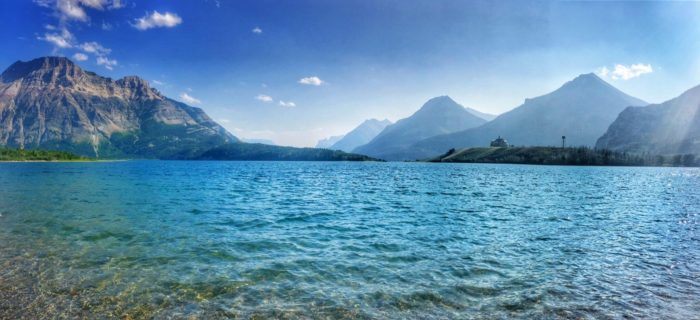 Middle Waterton Lake panorama
