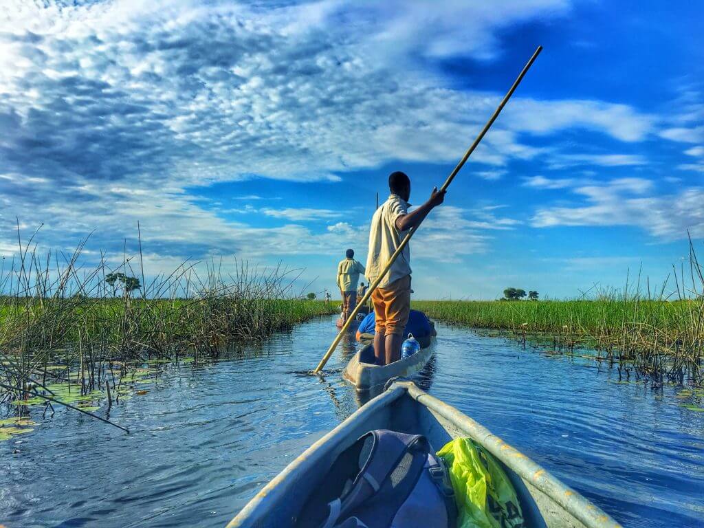 Makoro in the Okavango Delta.