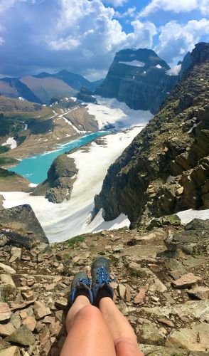 Views of Grinnell Glacier Lake from the Grinnell Glacier Overlook