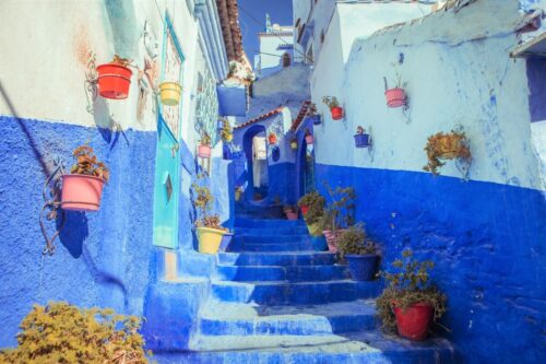 Exploring the beautiful streets of Chefchaouen, Morocco