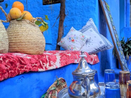 The colorful buildings of Chefchaouen