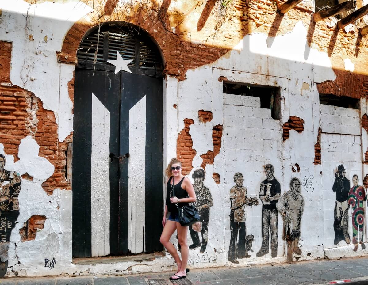 The famous "La Puerta de la Bandera" in Old San Juan