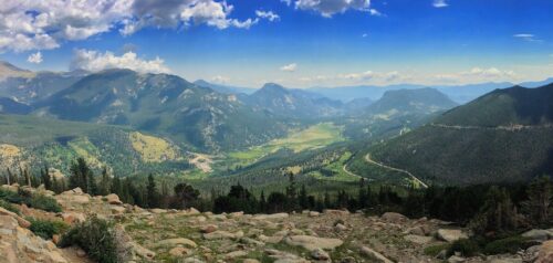 Views into Rocky Mountain National Park