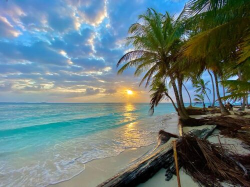Sunset in the San Blas Islands