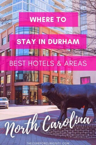 Where to Stay in Durham - Best Hotels & Areas, North Carolina with Downtown Durham in the background