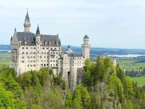View of Neuschwanstein Castle from St. Mary Bridge