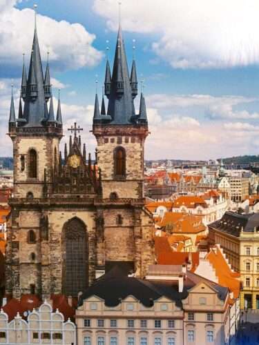 Tyn Church in Prague, Czech Republic