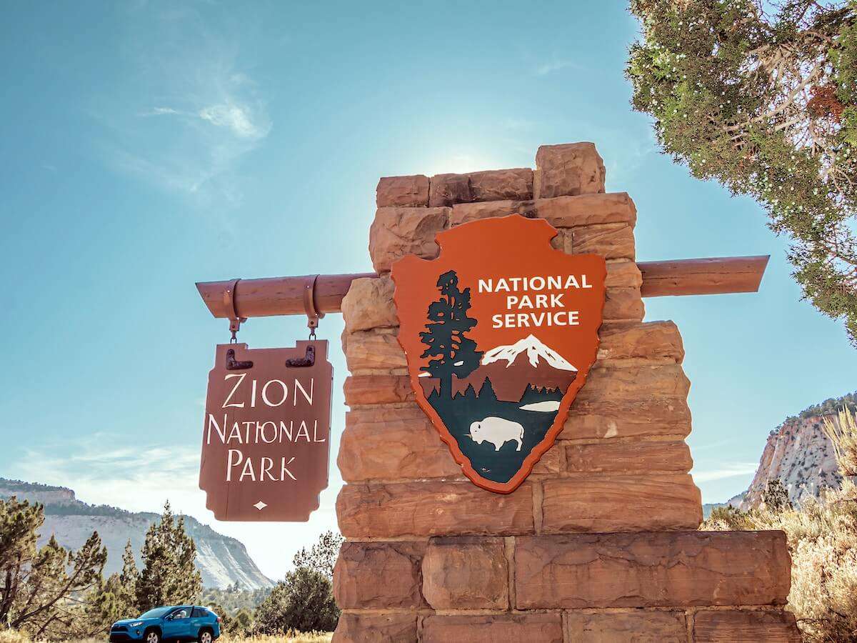 Zion National Park Sign