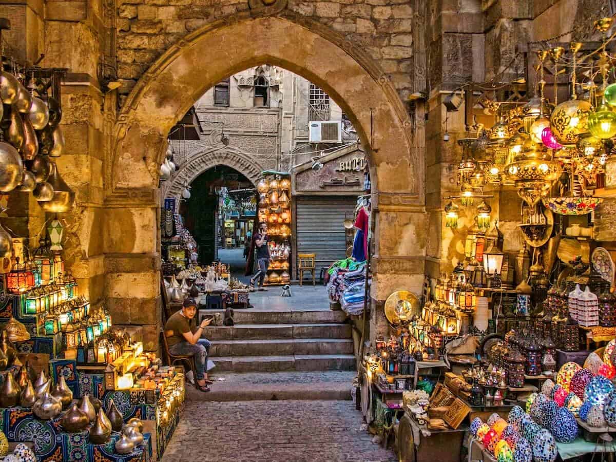 Khan el-Khalili, the bazaar in Cairo