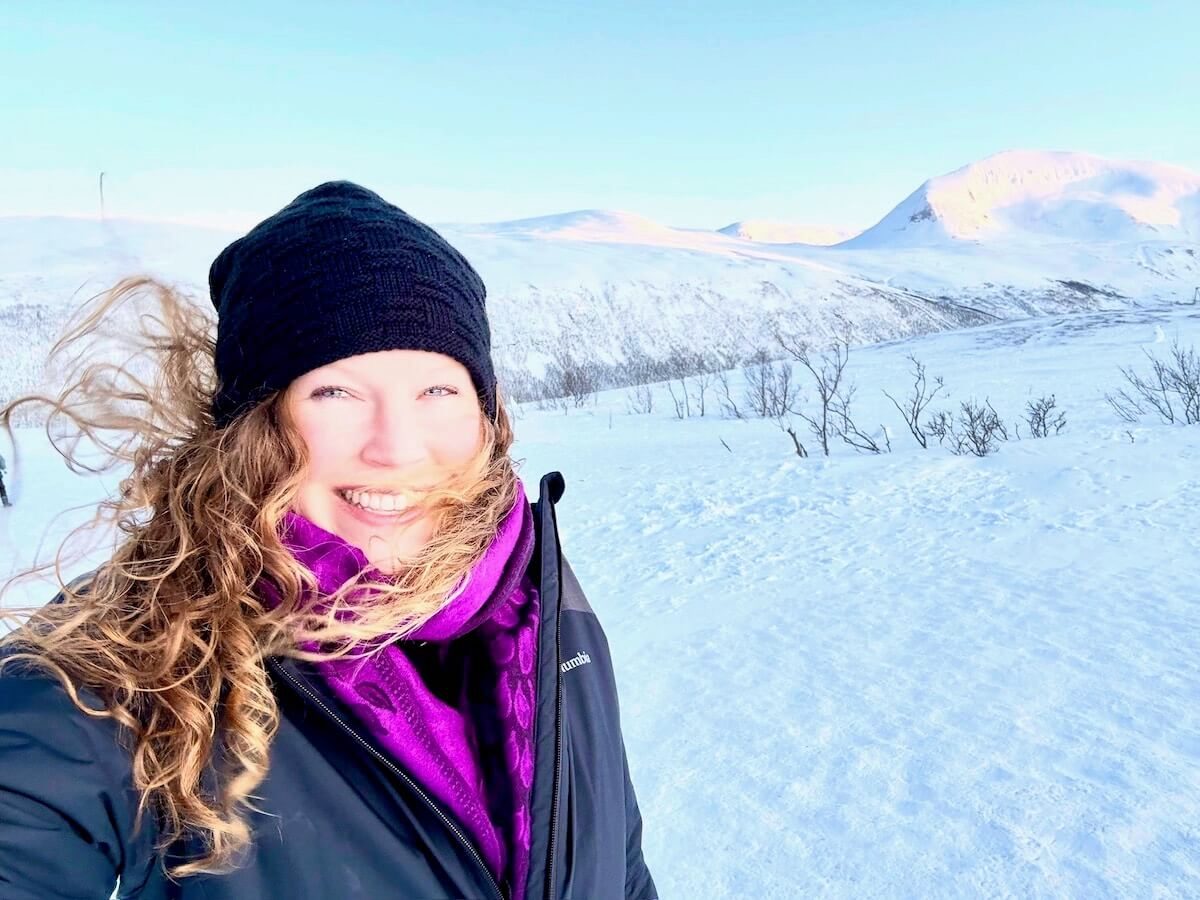 Snow in Tromso Norway
