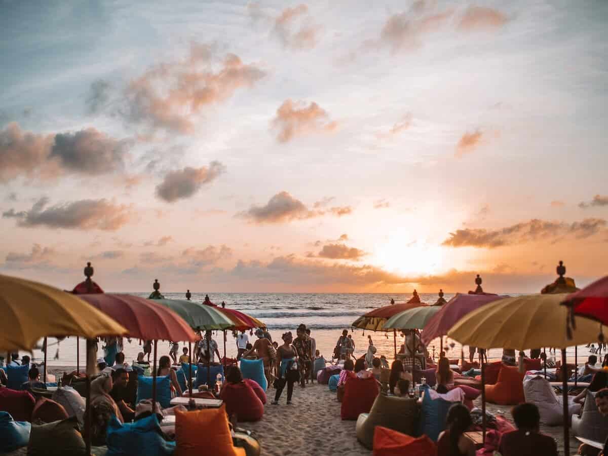 Sunset in Kuta, Bali, Indonesia