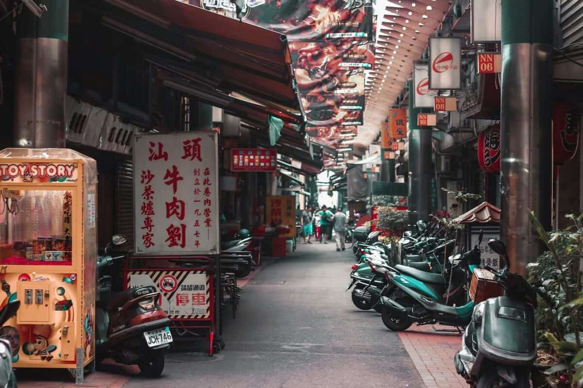 Scooters in Taichung Taiwan