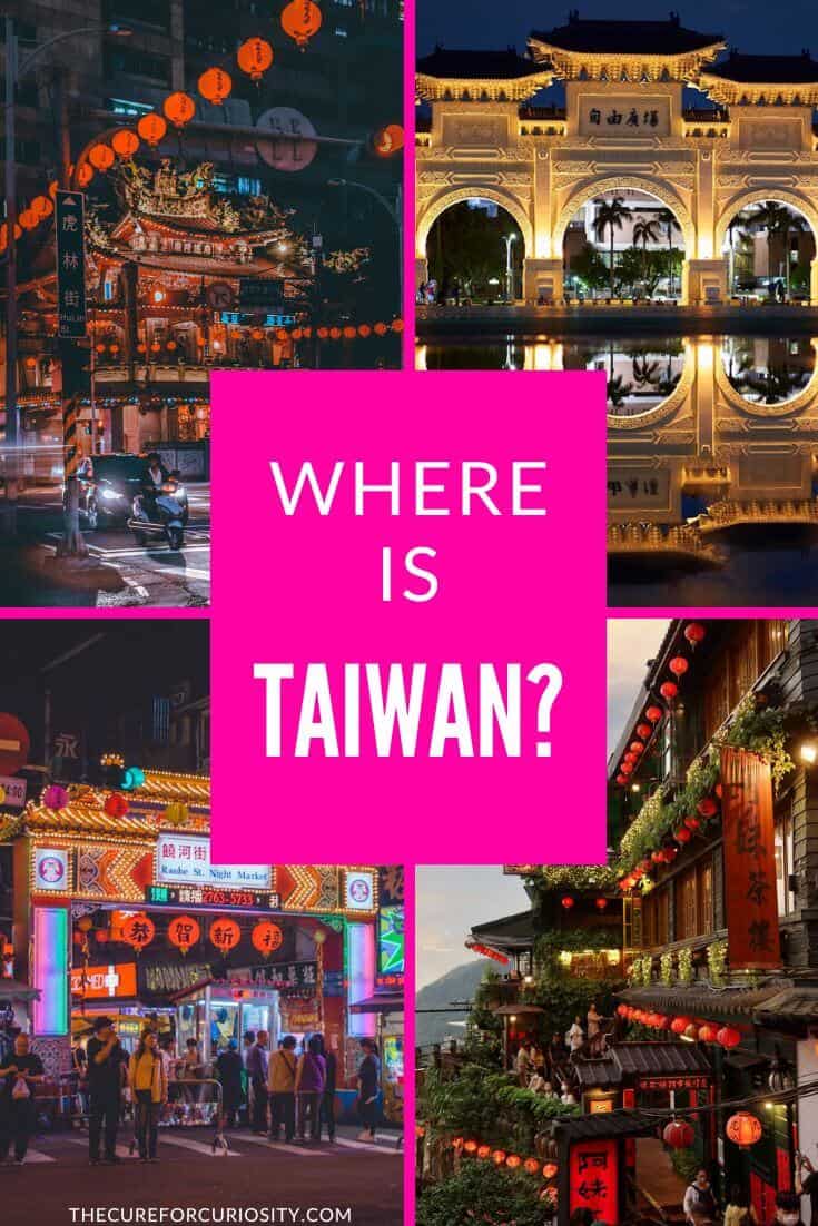 Vibrant images of Taiwan's night markets, temples, and cityscapes at night.